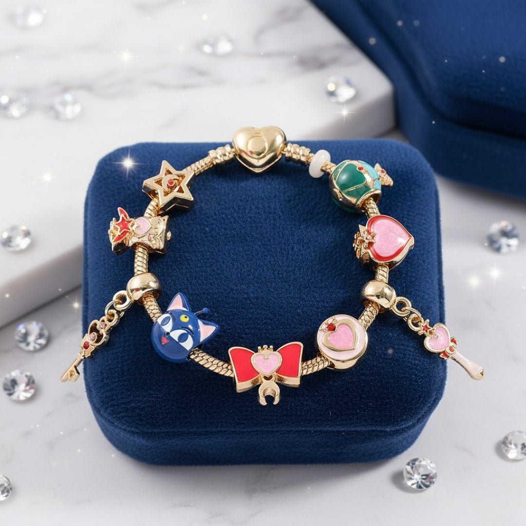 Pulsera Con Charms Sailor Moon (Baculos) - Sailor Moon