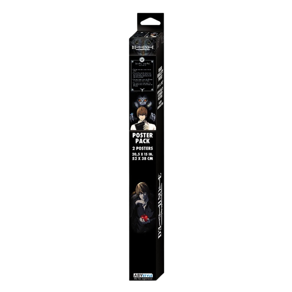Set 2 Posters Reglas, Ryuk Y Light Abysse - Death Note