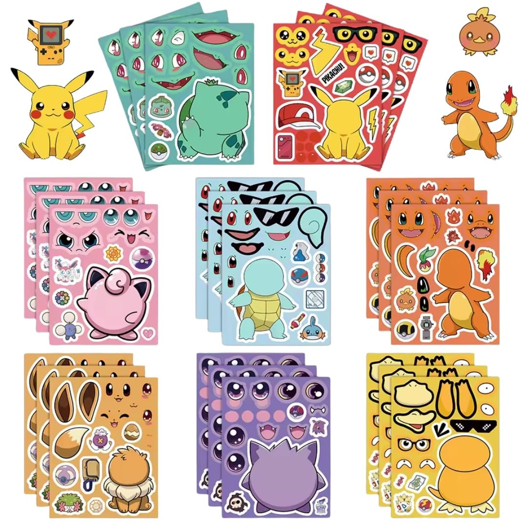 Sticker Armable Pokemon (Variado) - Pokemon