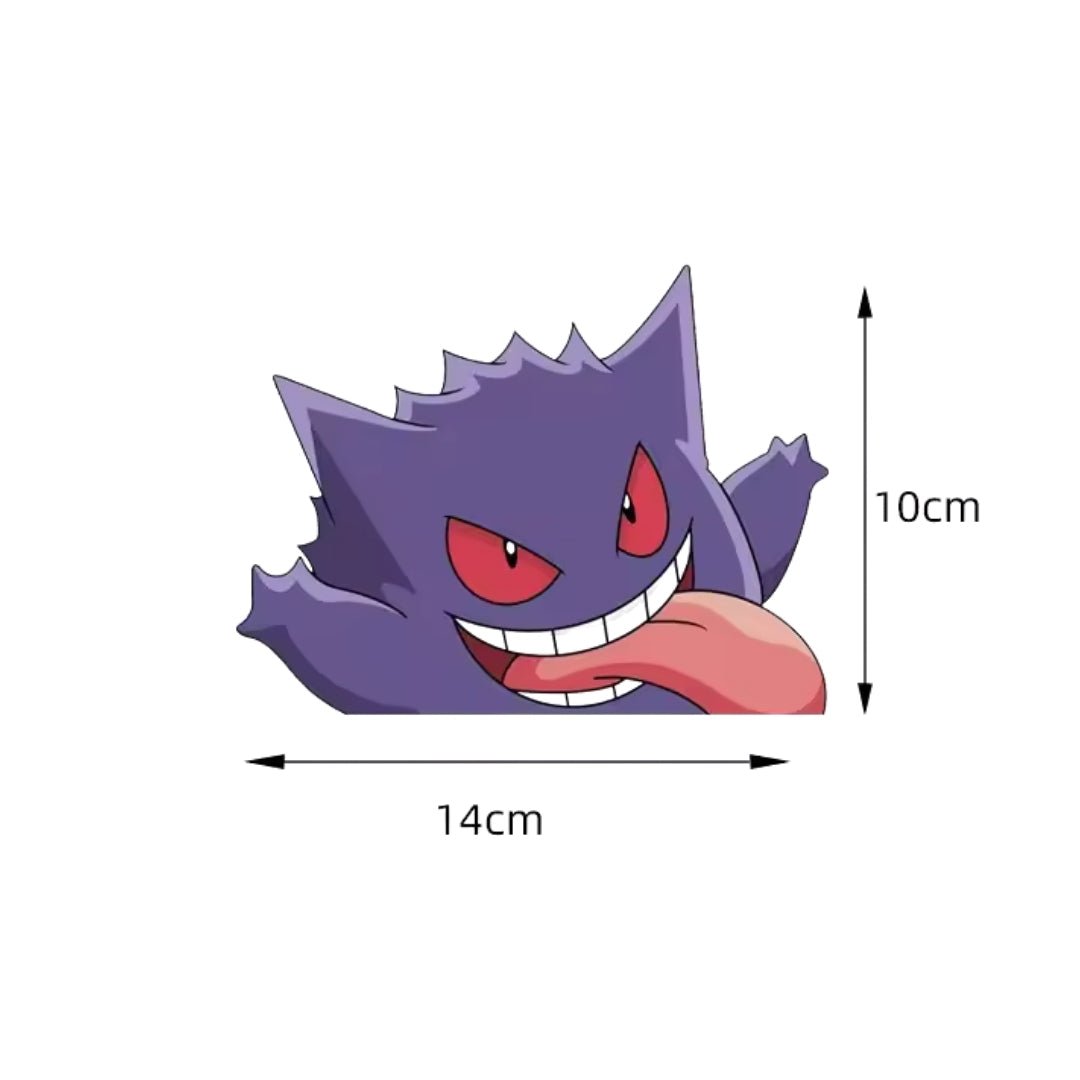 Sticker Para Carro Gengar - Pokemon