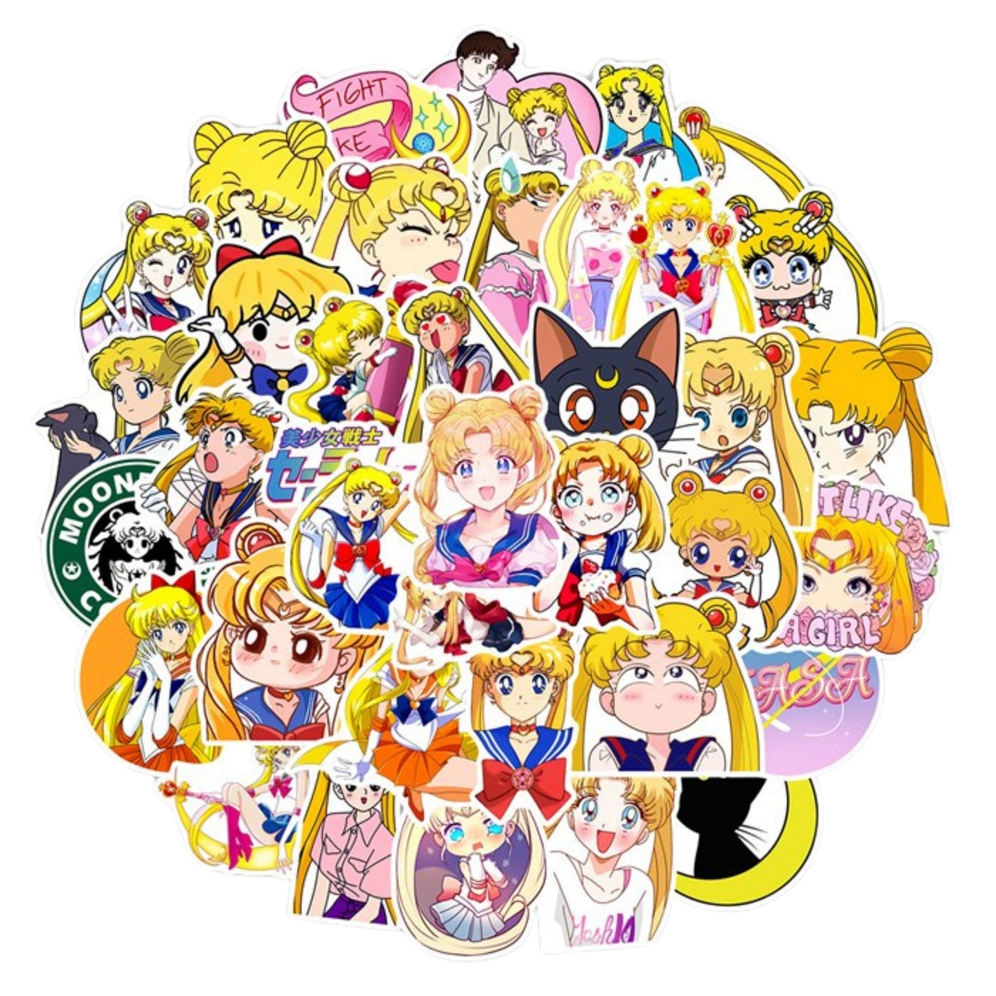 Sticker Variado Serena 50 Unidades - Sailor Moon