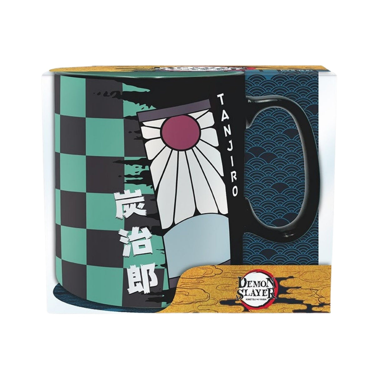 Taza Hanafuda Y Mascara Tanjiro Abysse 460 ML (16 Oz) - Demon Slayer