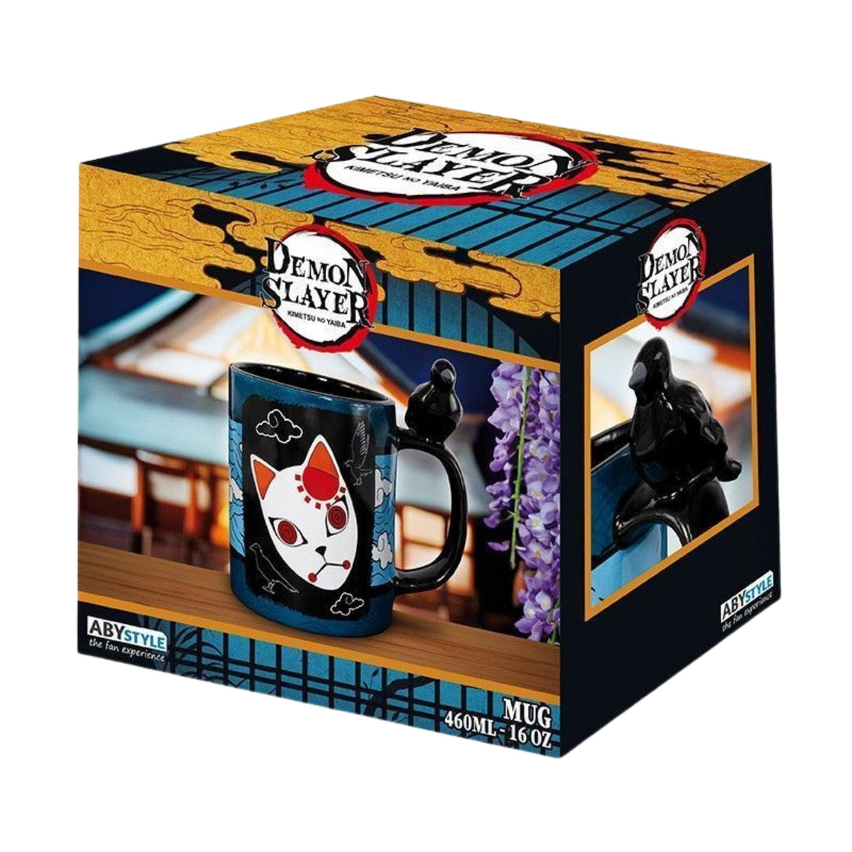 Taza Máscara Tanjiro Y Cuervo Abysse 460 ML (16 Oz) - Demon Slayer
