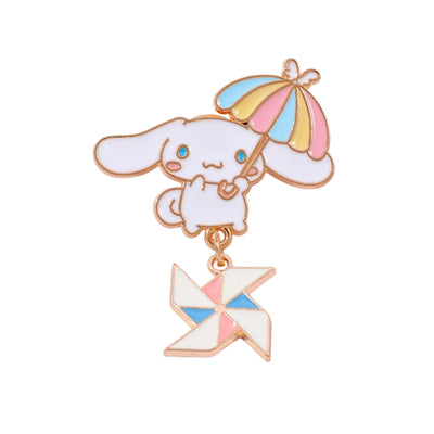 Broche / Pin Cinnamoroll Con Colgante - Sanrio