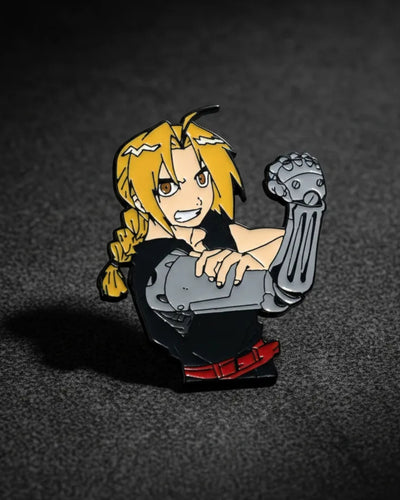 Broche / Pin Edward Elric Con Brazo Mecanico - Fulletall Alchemist alternativo