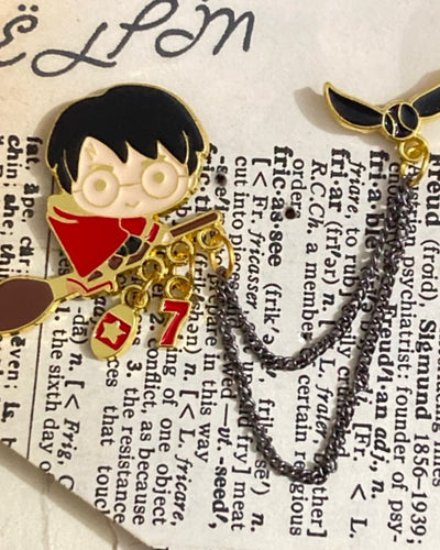 Broche / Pin Harry Potter Con Cadena - Harry Potter