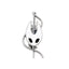 Broche / Pin Rostro Hornet Con Espada - Hollow Knight