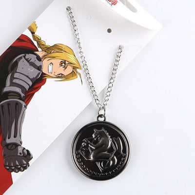 Collar Alquimista Estatal Cadena Acero - Fullmetal