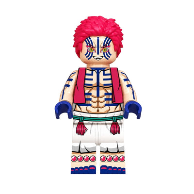 Figura Tipo Lego Akaza - Demon Slayer