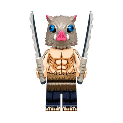 Figura Tipo Lego Inosuke - Demon Slayer