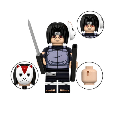 Figura Tipo Lego Itachi Anbu - Naruto