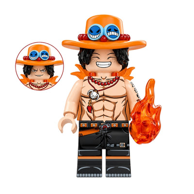 Figura Tipo Lego Portgas D. Ace - One Piece