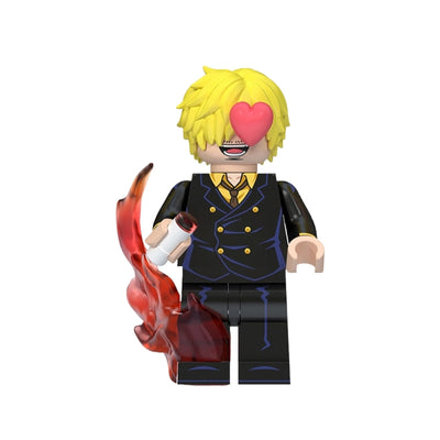 Figura Tipo Lego Sanji Enamorado - One Piece