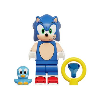 Figura Tipo Lego Sonic Con Anillo - Sonic