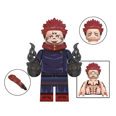 Figura Tipo Lego Yuji Itadori - Jujutsu Kaisen