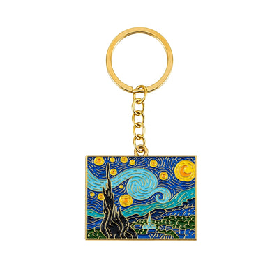 Llavero Cuadro La Noche Estrellada De Vincent Van Gogh
