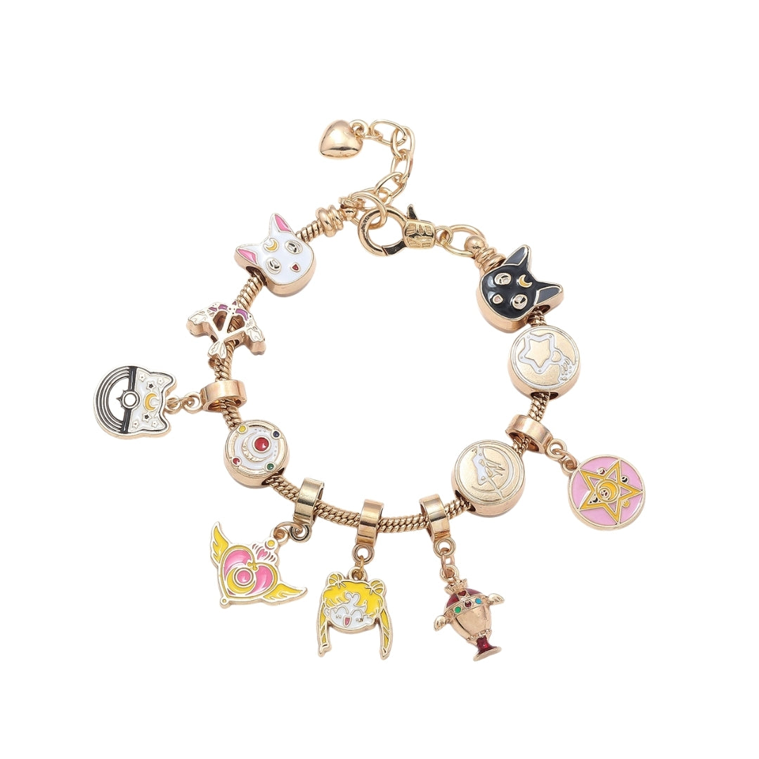 Pulsera Con Charms Sailor Moon (Artemis) - Sailor Moon
