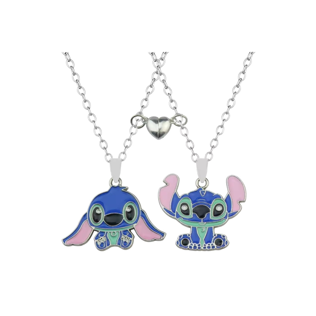 Set 2 Collares Para Compartir Stitch - Lilo Y Stitch