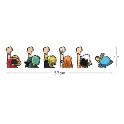 Sticker Para Carro Personajes One Piece - One Piece
