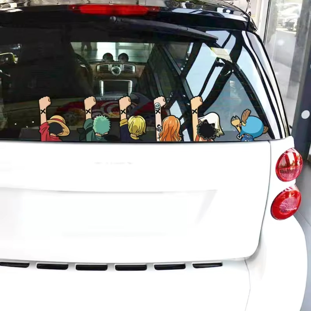 Sticker Para Carro Personajes One Piece - One Piece