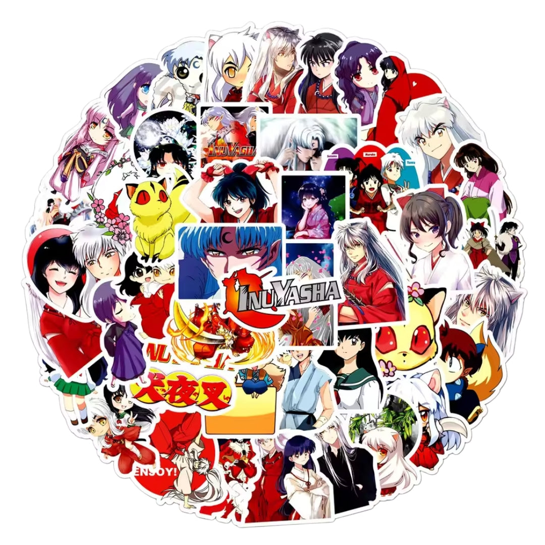 Sticker Variado Inuyasha 50 Unidades - Inuyasha