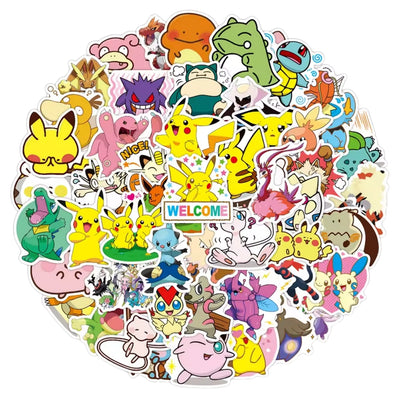 Sticker Variado Pokemon 50 Unidades - Pokemon
