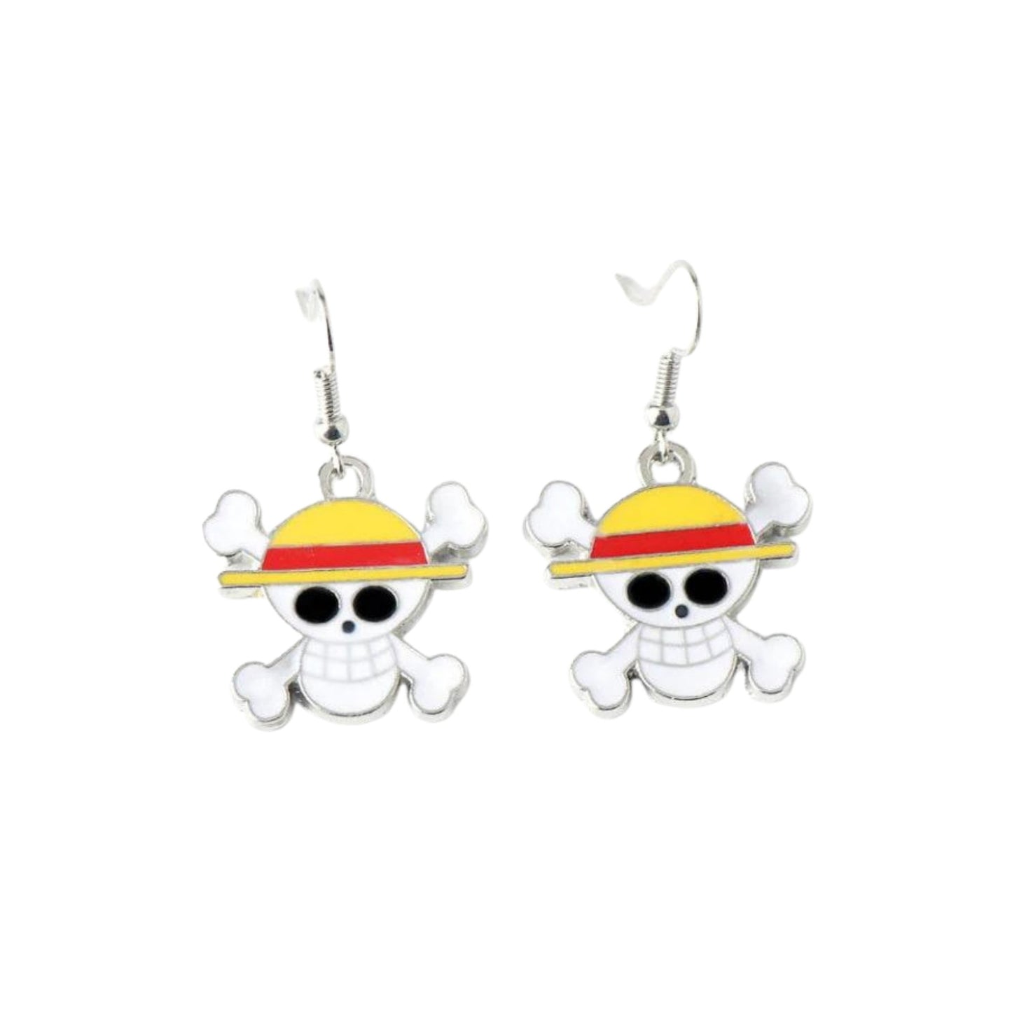 Aretes Calavera Luffy Colgantes - One Piece