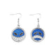 Aretes Colgantes Portgas D. Ace Azul - One Piece