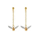 Aretes Colgantes Snitch Dorada - Harry Potter