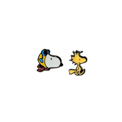 Aretes Snoopy Aviator Y Woodstock - Peanuts