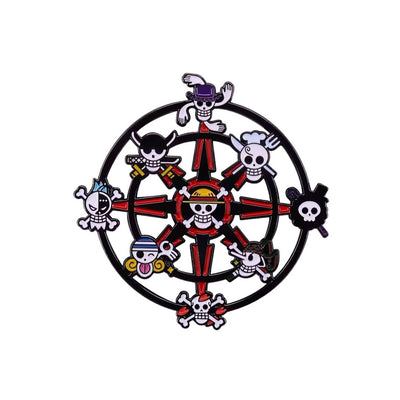 Broche / Pin Brujula Calaveras - One Piece