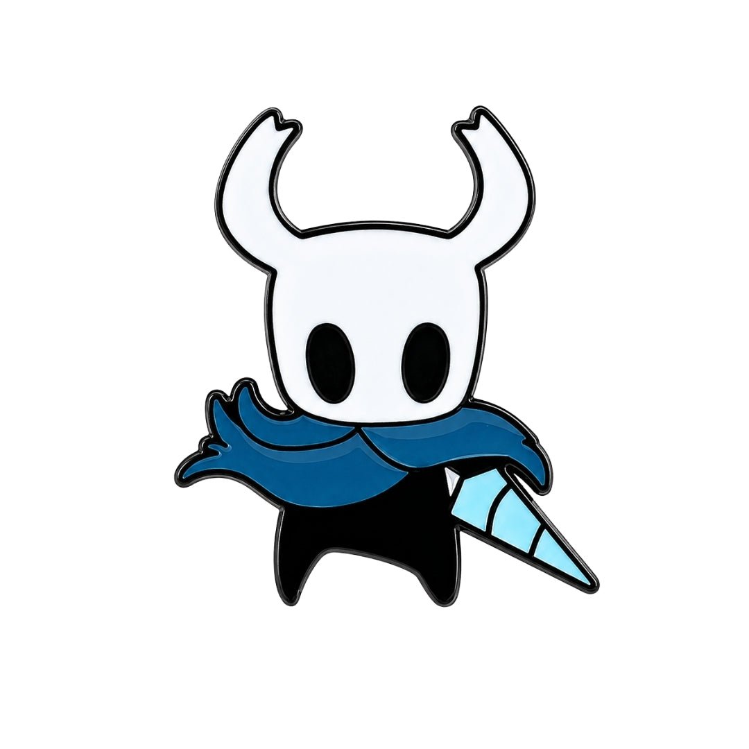 Broche / Pin Caballero Espada Abajo (De Frente) - Hollow Knight