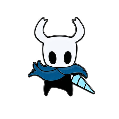 Broche / Pin Caballero Espada Abajo (De Frente) - Hollow Knight