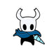 Broche / Pin Caballero Espada Abajo (De Frente) - Hollow Knight