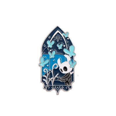 Broche / Pin Caballero (Fondo Azul) - Hollow Knight