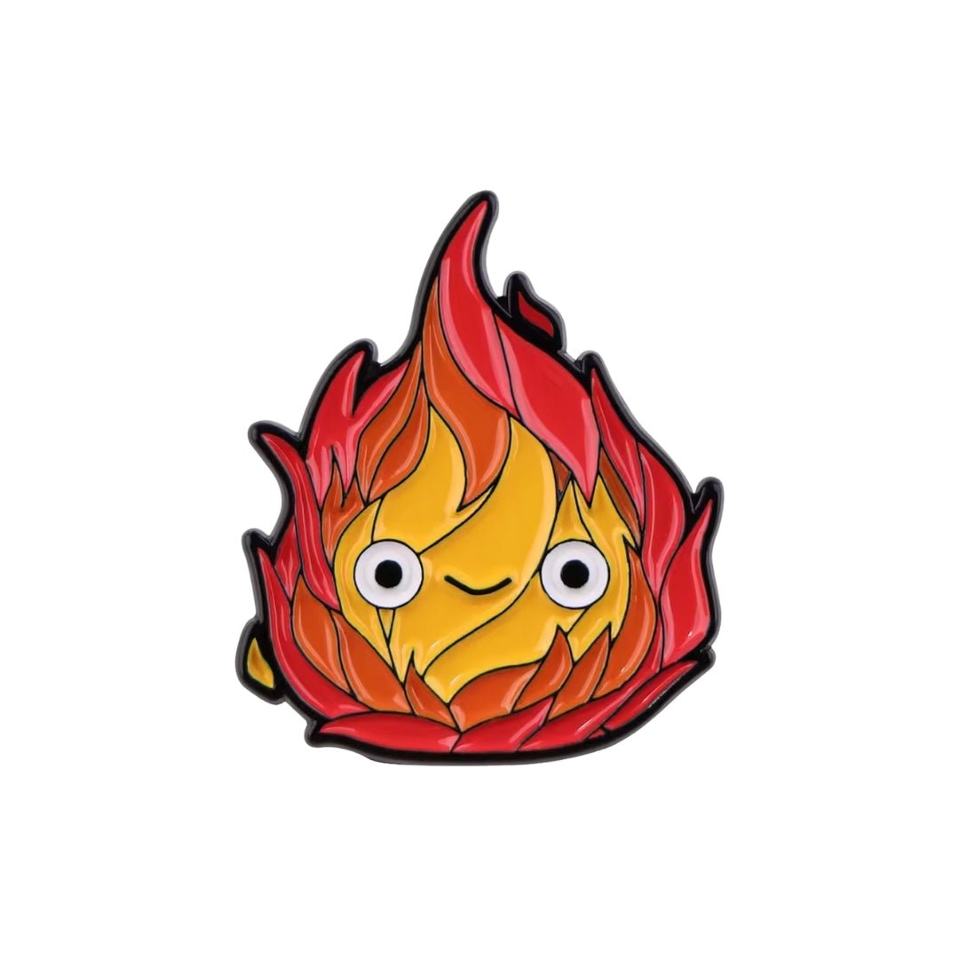 Broche / Pin Calcifer (Llamita) - Studios Ghibli