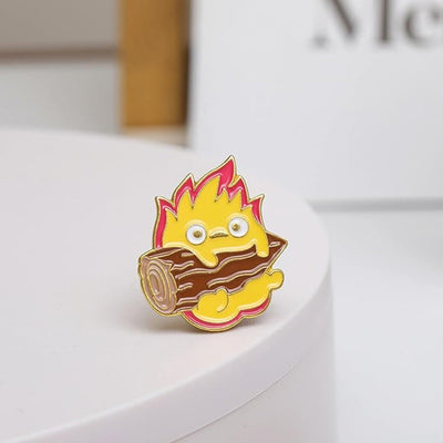 Broche / Pin Calcifer - Studios Ghibli