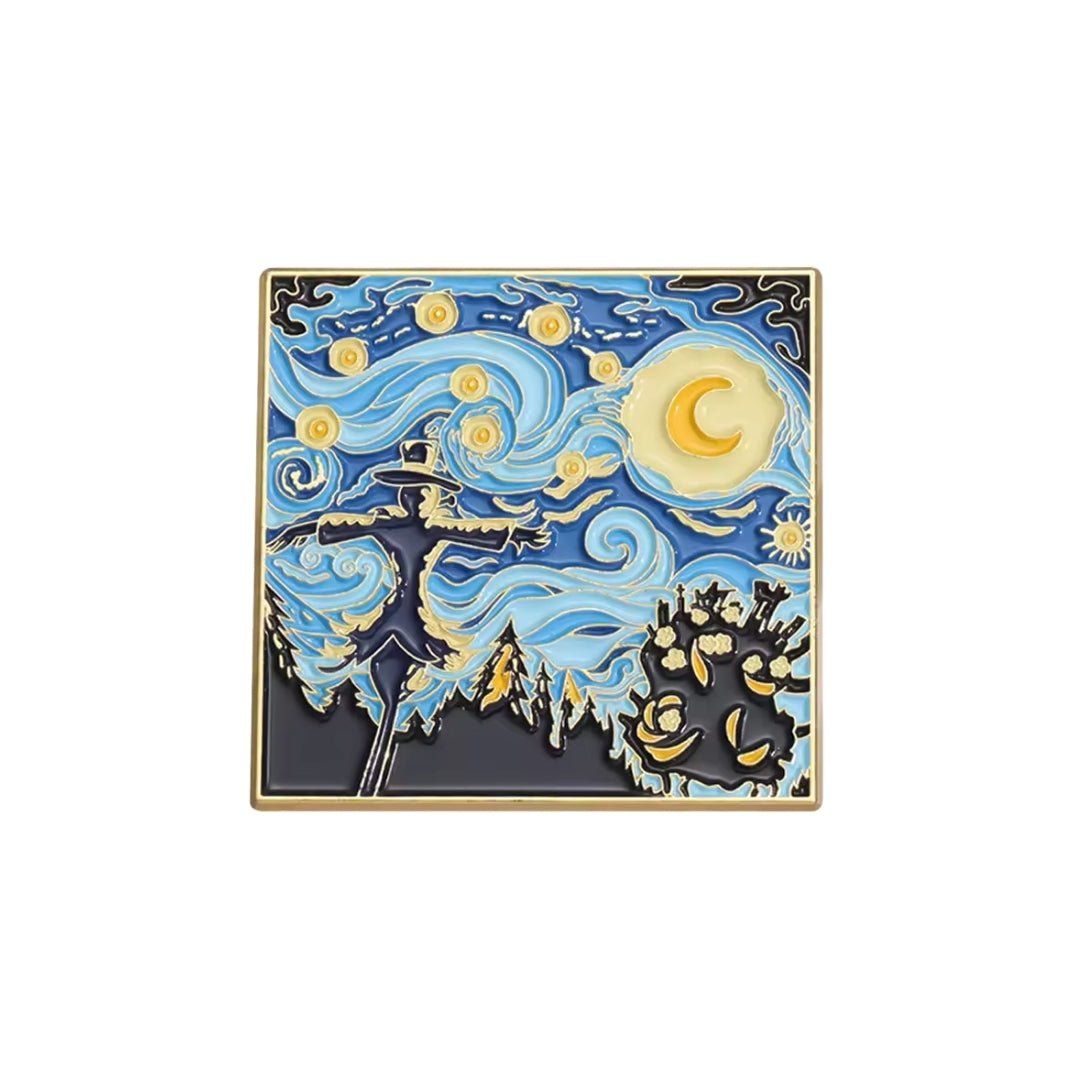 Broche / Pin El Castillo Ambulante By Van Gogh - Studio Ghibli