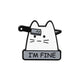 Broche / Pin Gato Con Cuchillo Cabeza