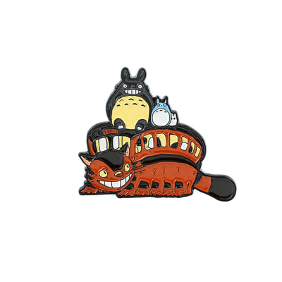 Broche / Pin Gatobus Con Totoritos - Mi Vecino Totoro