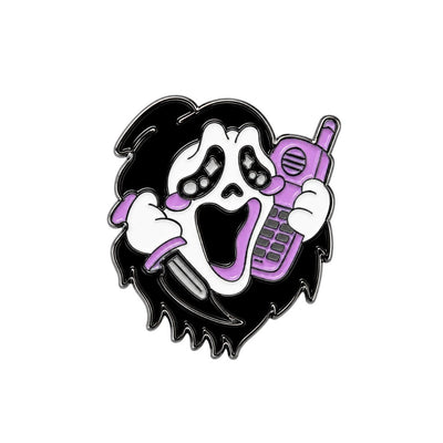 Broche / Pin Ghostface Con Celular - Scream
