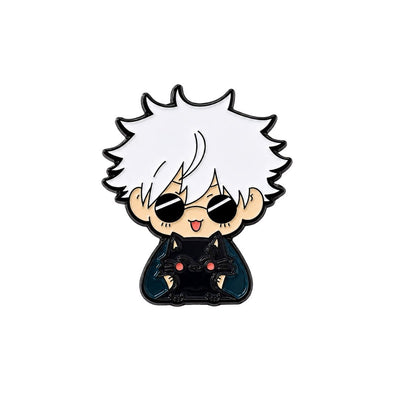 Broche / Pin Gojo Con Gato - Jujutsu Kaisen