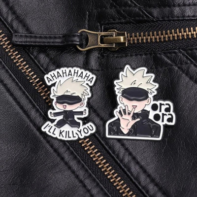 Broche / Pin Gojo I Wil K*Ll You - Jujutsu Kaisen