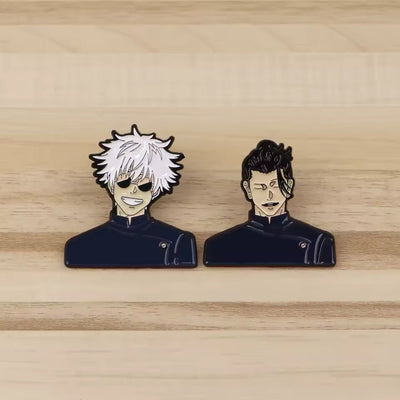 Broche / Pin Gojo Lentes Sonriente Cabeza Arriba - Jujutsu Kaisen