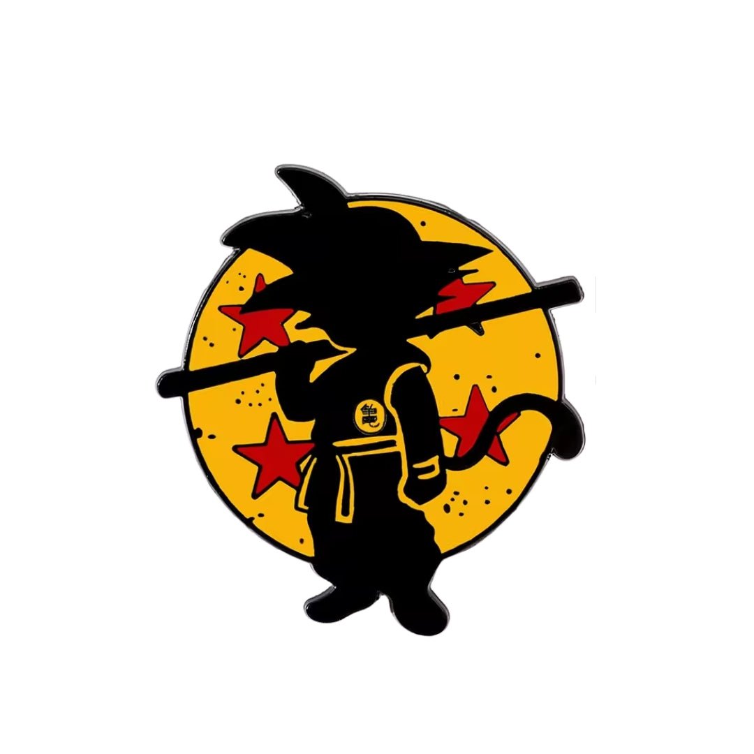 Broche / Pin Goku Sombra Y Esfera 4 Estrellas - Dragon Ball Z