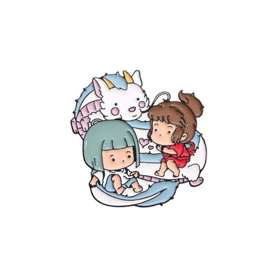 Broche / Pin Haku Y Chihiro - Studios Ghibli