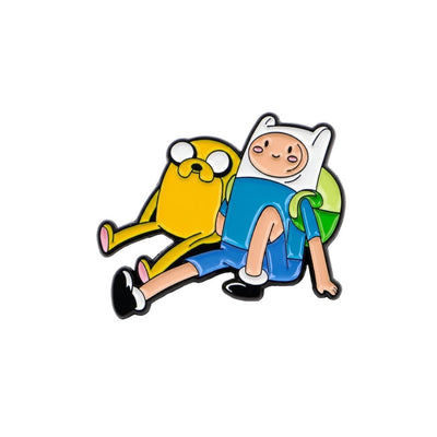 Broche / Pin Jake Y Finn Sentados - Hora De Aventura