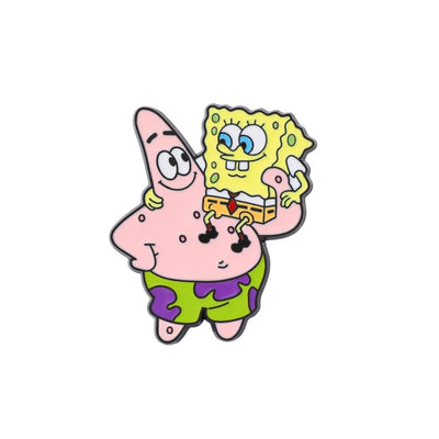 Broche / Pin Patricio Con Bob En Brazos - Bob Esponja