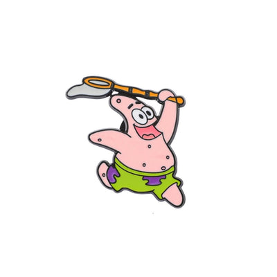 Broche / Pin Patricio Estrella Con Red - Bob Esponja