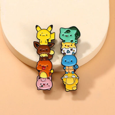 Broche / Pin Pikachu, Eevee, Charmander Y Jigglypuff - Pokemon